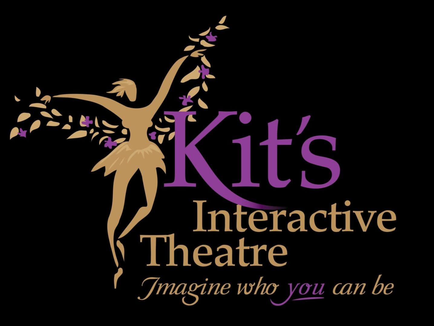 A logo for kit 's interactive theatre.